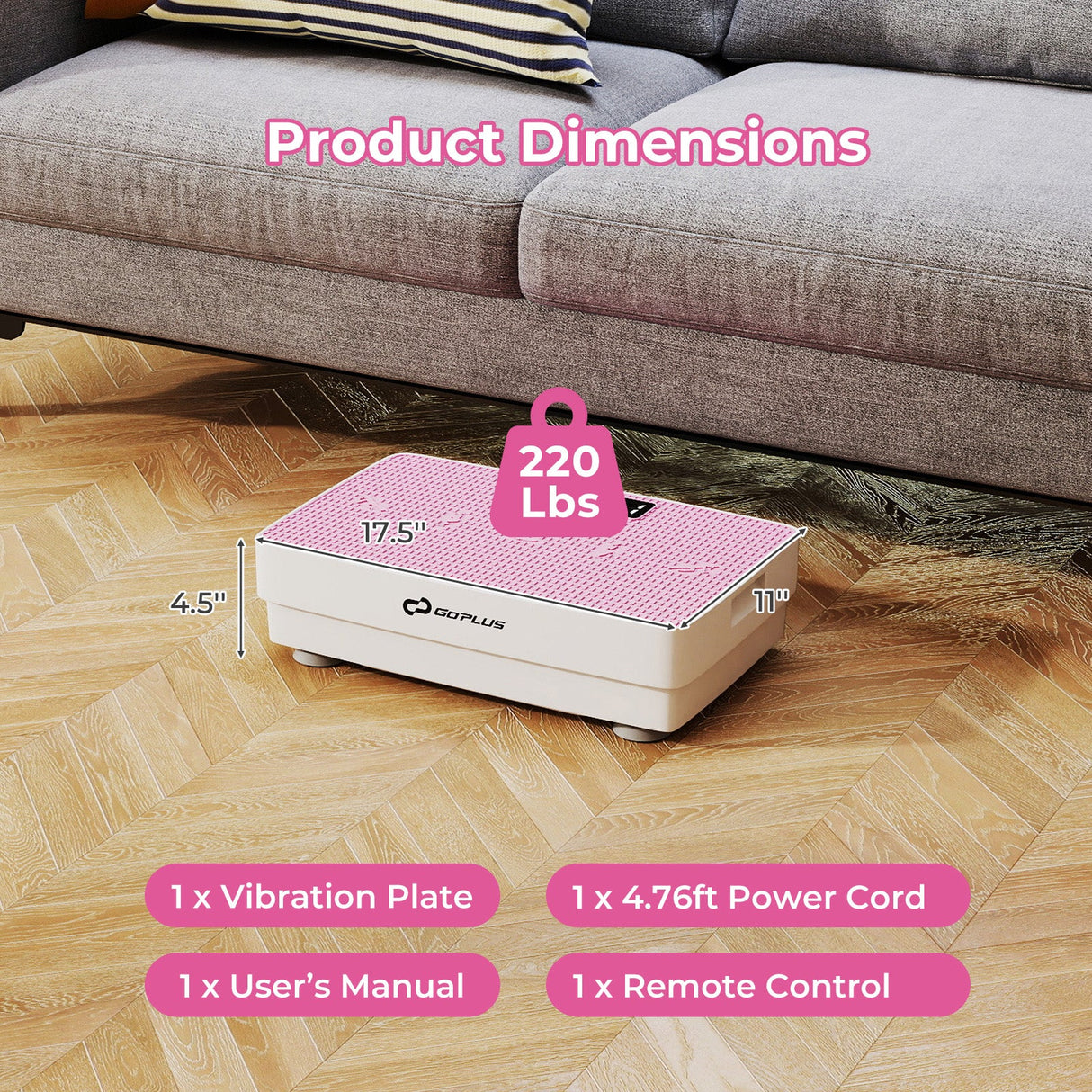 Máquina de ejercicios con plataforma vibratoria, sensor de gravedad y control remoto para gimnasio en casa