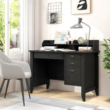 Escritorio de computadora, laptop y mesa de trabajo