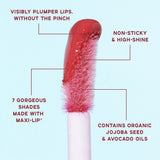 theBalm Instant Plump Your Pucker Lip Plumper Gloss: Get Fuller, Hydrated Lips Naturally. Vegan, Cruelty-Free, Non-Sticky, Available in 5 Stunning Shades