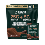 2-in-1 Whey Protein Isolate + Creatine Travel Packets