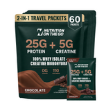 2-in-1 Whey Protein Isolate + Creatine Travel Packets