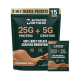 2-in-1 Whey Protein Isolate + Creatine Travel Packets