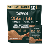 2-in-1 Whey Protein Isolate + Creatine Travel Packets