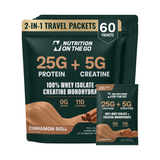 2-in-1 Whey Protein Isolate + Creatine Travel Packets
