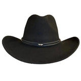 Deadwood Trading High Tail - Sombrero de vaquero de fieltro de lana suave y plegable