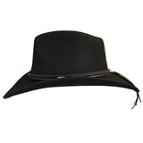 Deadwood Trading High Tail - Sombrero de vaquero de fieltro de lana suave y plegable