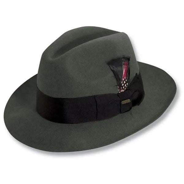 Scala Alberto - Sombrero Fedora de fieltro de lana