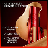 L'Oreal Paris Skin Ink 48H Long Lasting Full Coverage Liquid Foundation: Lightweight, Transfer-Resistant, Redness Concealing - Neutral Undertone