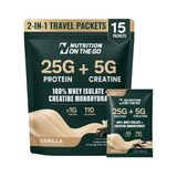 2-in-1 Whey Protein Isolate + Creatine Travel Packets
