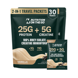 2-in-1 Whey Protein Isolate + Creatine Travel Packets