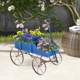Wooden Wagon Plant Bed