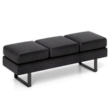 Waiting Room Bench Seating Long Bench with Metal Frame Leg