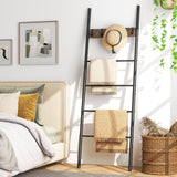 Soporte decorativo para mantas con 5 ganchos extraíbles, para apoyar en la pared
