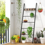 Soporte decorativo para mantas con 5 ganchos extraíbles, para apoyar en la pared