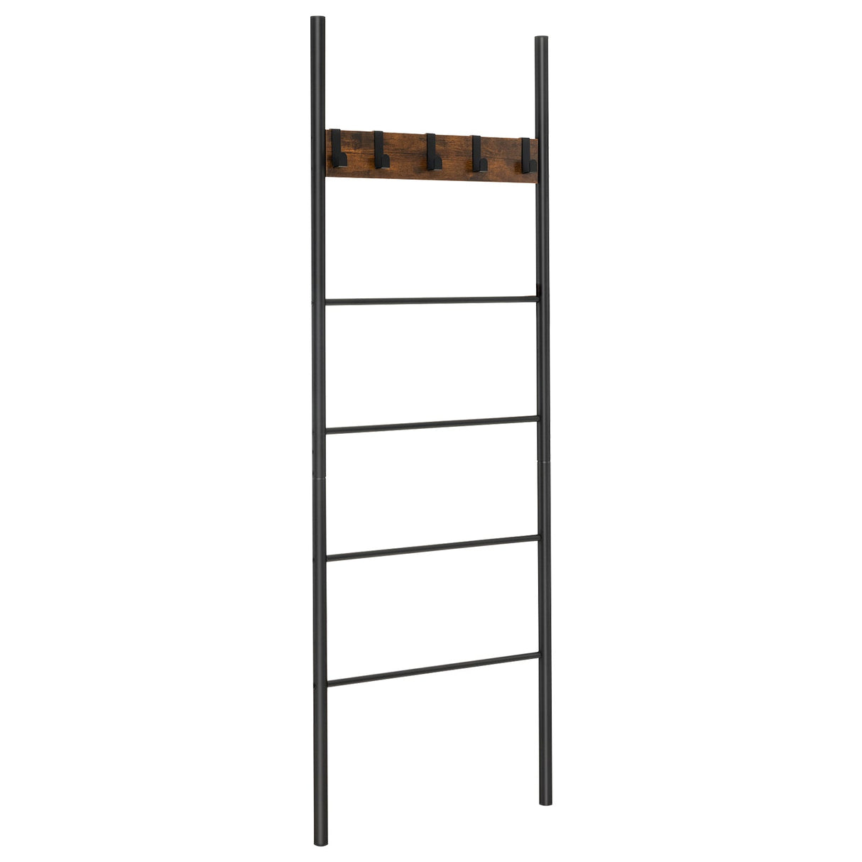 Soporte decorativo para mantas con 5 ganchos extraíbles, para apoyar en la pared