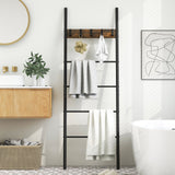 Soporte decorativo para mantas con 5 ganchos extraíbles, para apoyar en la pared