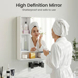Wall Mounted Bathroom Cabinet with Mirror Single Door