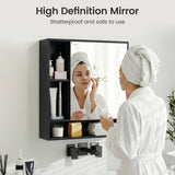 Wall Mounted Bathroom Cabinet with Mirror Single Door