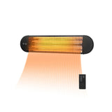 Calentador Infrarrojo de Pared 750W/1500W con Control Remoto
