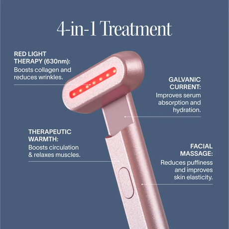 Kit de varita de terapia de luz roja 4 en 1 y suero activador