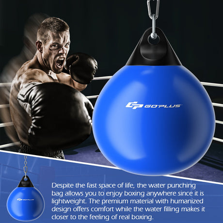 Saco de Boxeo de Agua de 21 Pulgadas con Cadena Metálica Ajustable