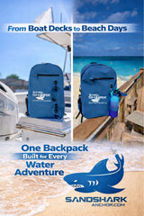 Mochila Impermeable SandShark 25L – Mochila Sumergible IP67 con Cremallera Hermética, Carcasa de TPU, Funda para Portátil – Bolsa Seca Impermeable para Navegación, Playa, Natación, Viajes y Deportes Acuáticos