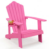 Weather Resistant HIPS Outdoor Adirondack Chair with Cup Holder