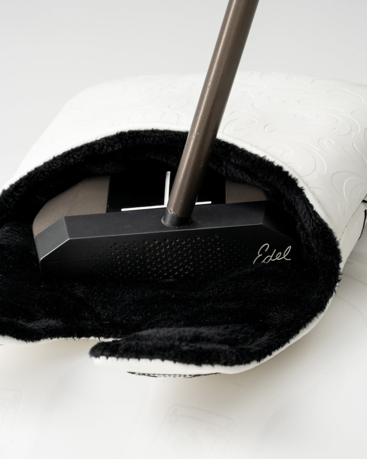 White Out As de Picas - Cubrecabeza de putter tipo mazo con eje central