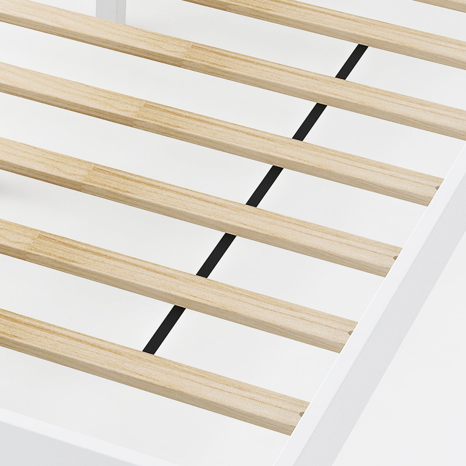 Armazón de cama de madera tamaño Twin/Full/Queen con cabecera y soporte de listones de madera