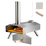 Portable Stainless Steel Outdoor Pizza Oven with 12 Inch Pizza Stone