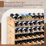 Estantería de madera para botellas de vino con capacidad para 72 botellas