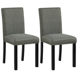 Juego de 4 sillas de comedor de madera con patas de madera curvada