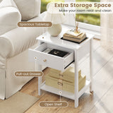 Wooden Storage Shelf with Drawer for Bedroom and Living Room