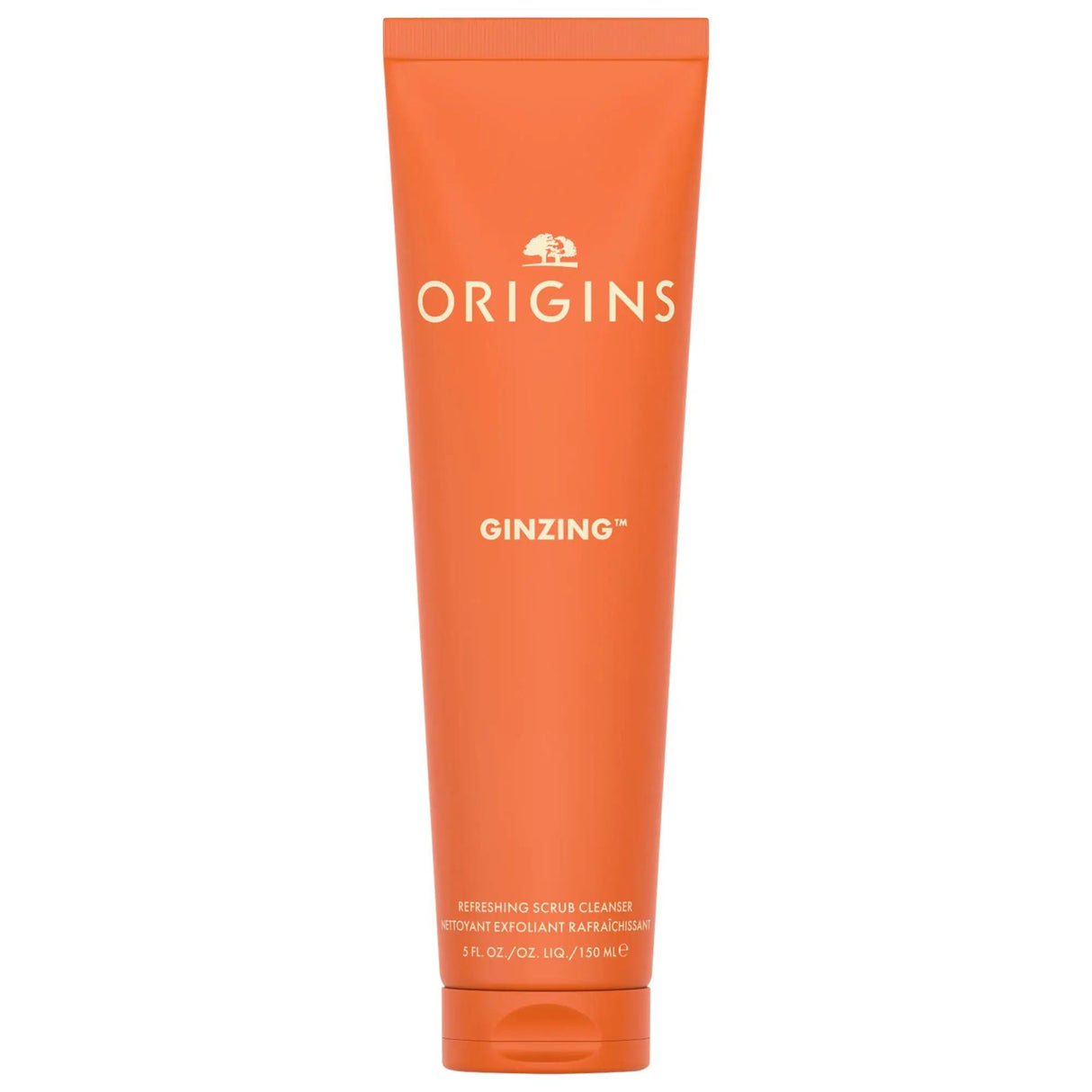 GinZing Refreshing Scrub Cleanser - Vegan Exfoliating Face Cleanser for Brightening Skin, Cruelty-Free & Natural Ingredients