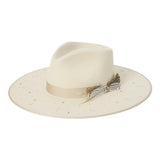 Sombrero de vaquera Stetson Night Sky S - Fedora de fieltro de lana de ala ancha