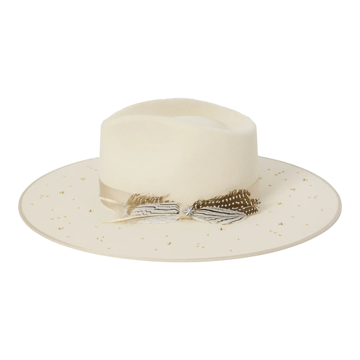 Sombrero de vaquera Stetson Night Sky S - Fedora de fieltro de lana de ala ancha
