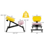 Silla Ergonómica Ajustable para Arrodillarse con Varilla de Resorte de Gas Mejorada y Cojines de Espuma Gruesos