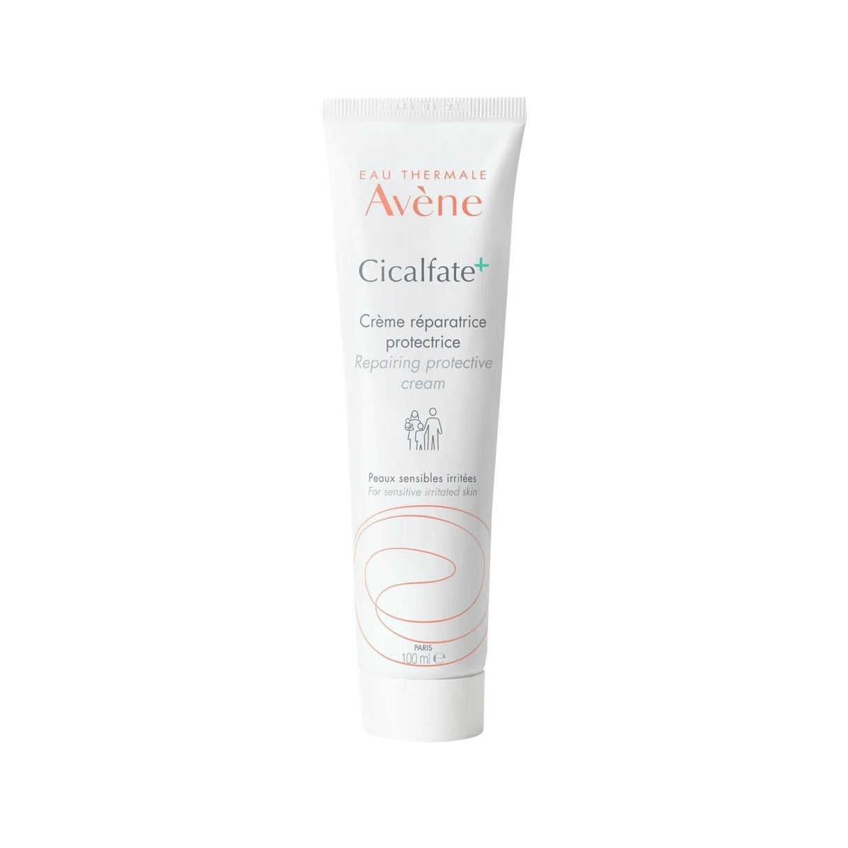 Avene Cicalfate+ Restorative Protective Cream for Sensitive Skin - 3.38 fl oz, Dermatologically Tested