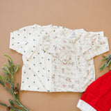 Pijama acanalado de bambú con cremallera Tiny Trees