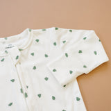 Pijama acanalado de bambú con cremallera Tiny Trees