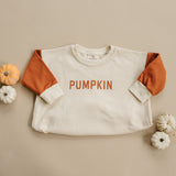 Mameluco de sudadera color block 'Calabaza'