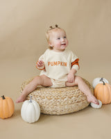 Mameluco de sudadera color block 'Calabaza'