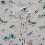 Pijama con cremallera de bambú de polilla luna