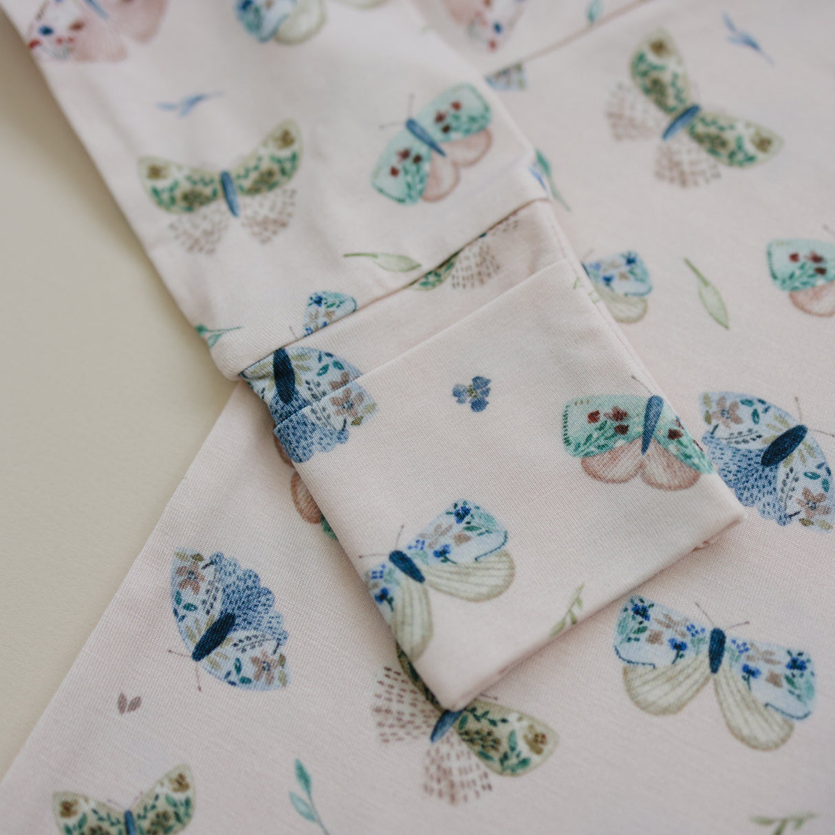 Pijama con cremallera de bambú de polilla luna
