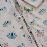 Pijama con cremallera de bambú de polilla luna