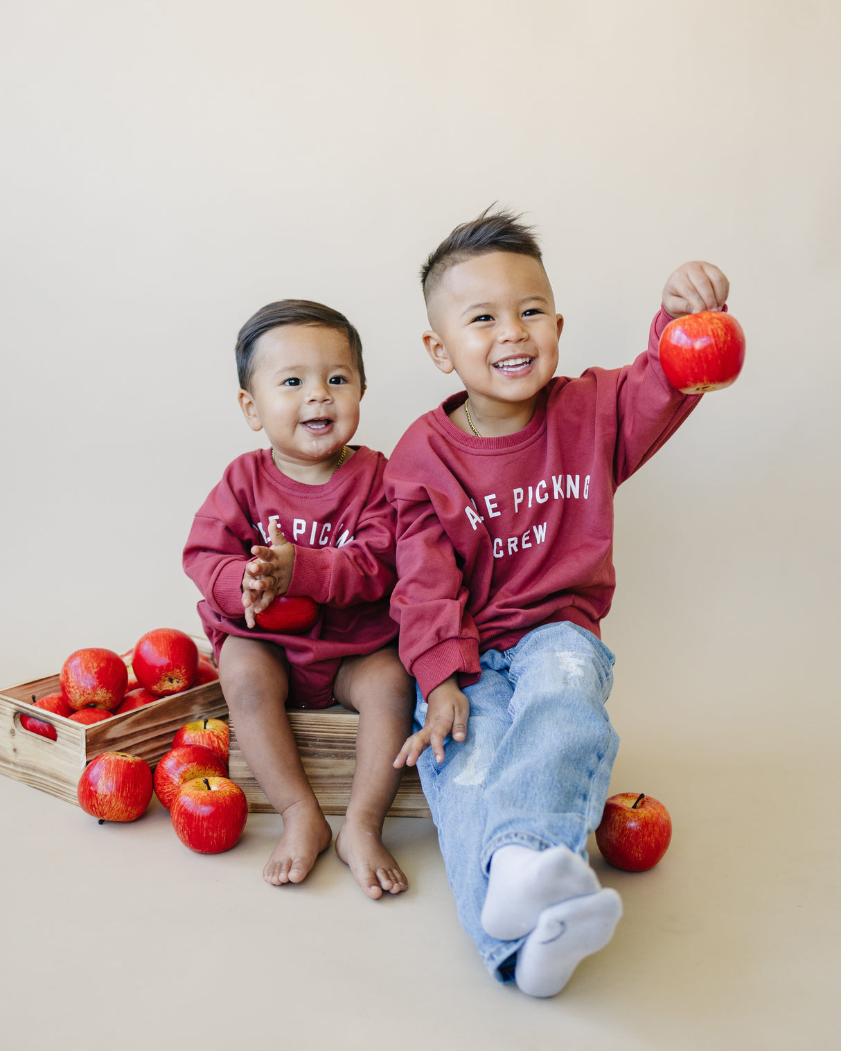 Mameluco Sudadera Equipo Recogida de Manzanas