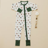 Traje con cremallera de bambú North Pole Pals *0/3m restante
