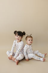 Pijama con cremallera de bambú de polilla luna