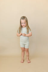 Solid Ribbed Bamboo 2pc Pajamas - more colors