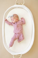 Solid Ribbed Bamboo Zippy Romper - more colors
